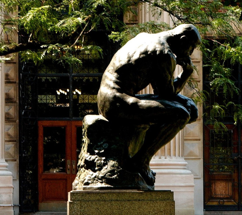 The thinker statue at Columbia