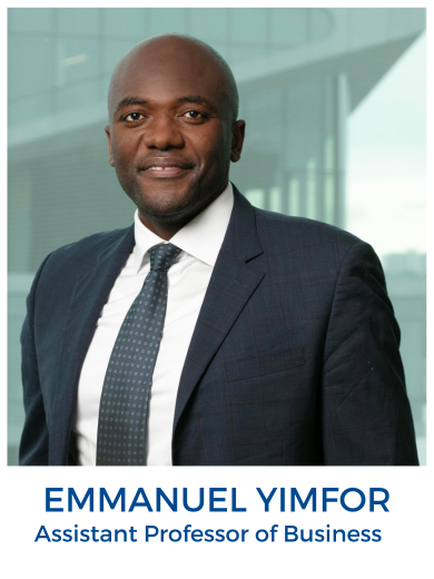Faculty Snapshot Icon of Emmanuel Yimfor Assistant Professor of Business