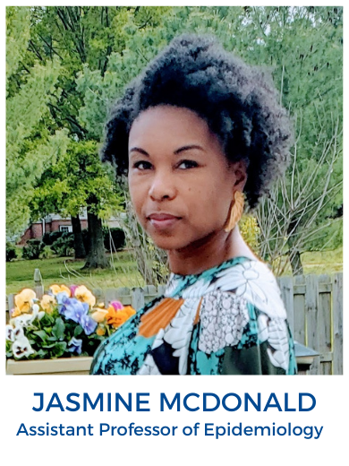 head shot of Jasmine McDonald wearing floral dress