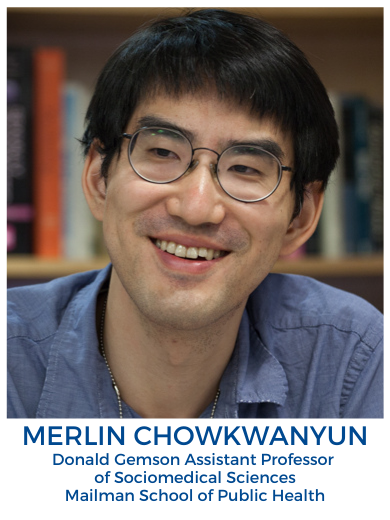 Headshot of Merlin Chowkwanyun wearing blue collared shirt