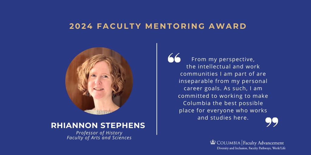 Head shot of Rhiannon Stephens and quote