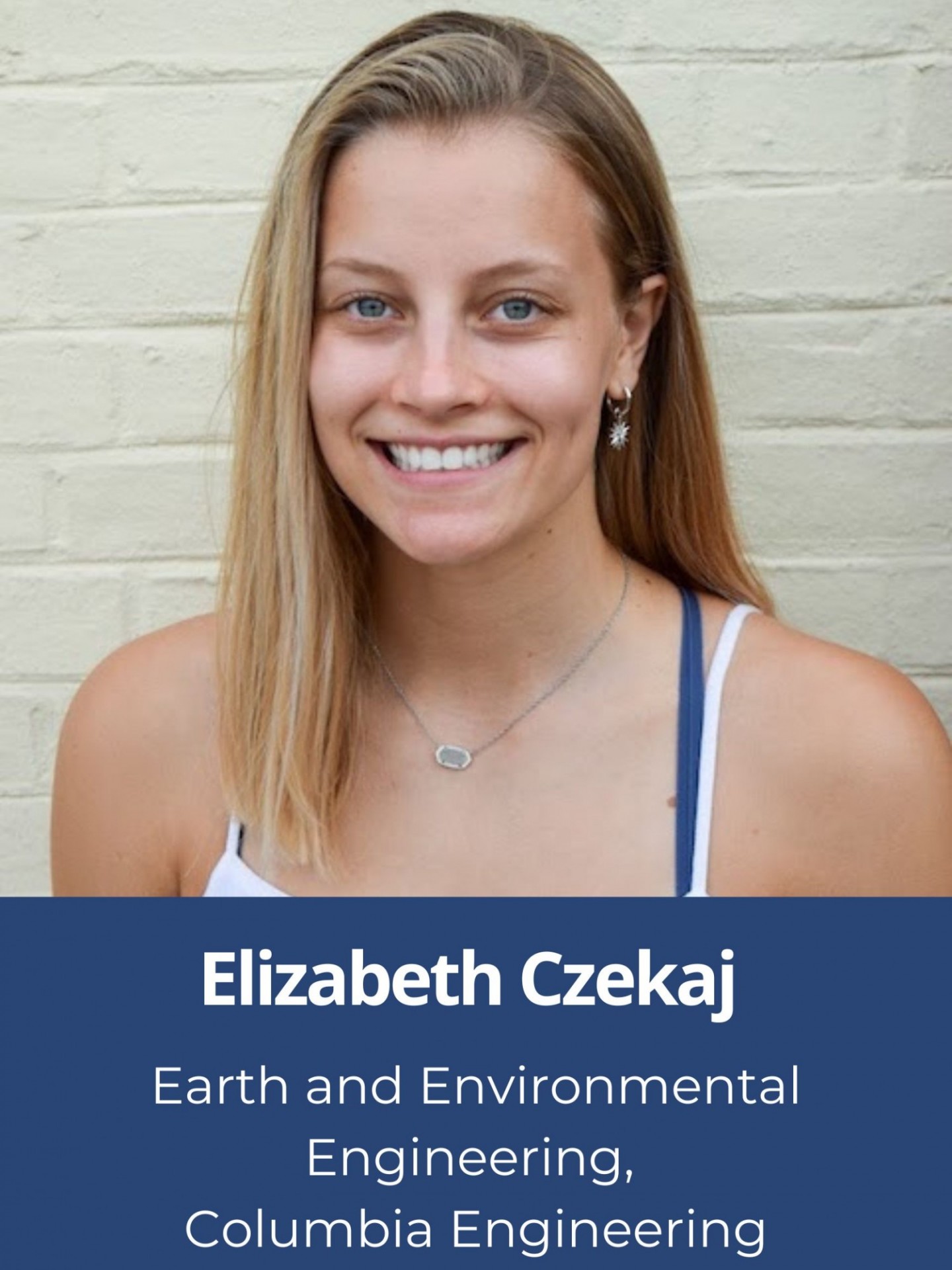 Elizabeth Czekaj, Earth and Environmental Engineering, Columbia Engineering