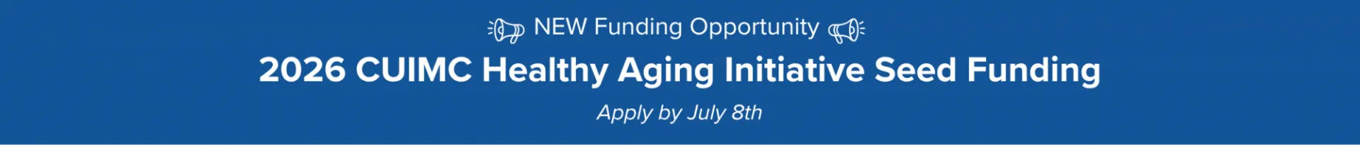 CUIMC Healthy Aging Banner