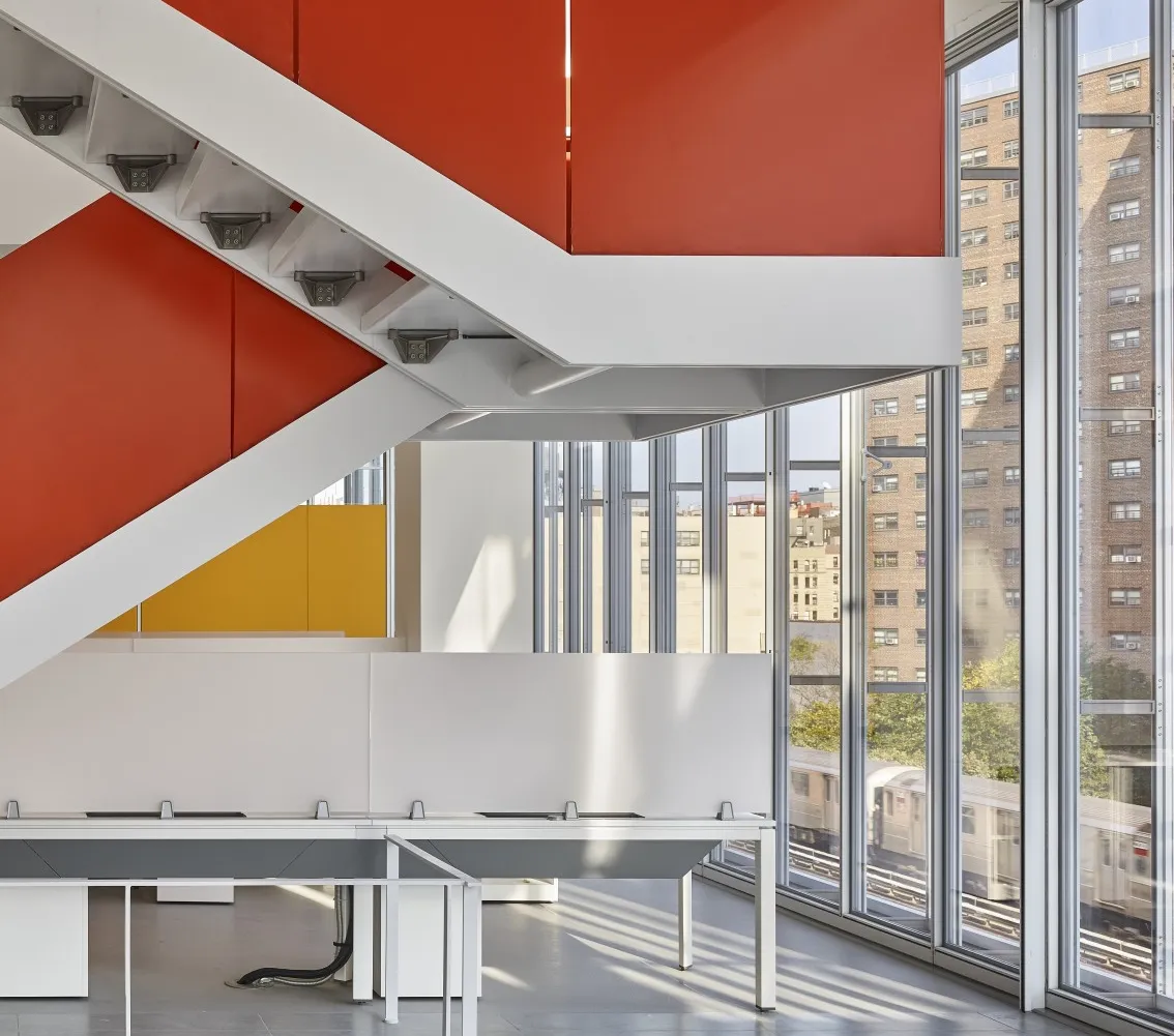 Staircase at Jerome Greene building