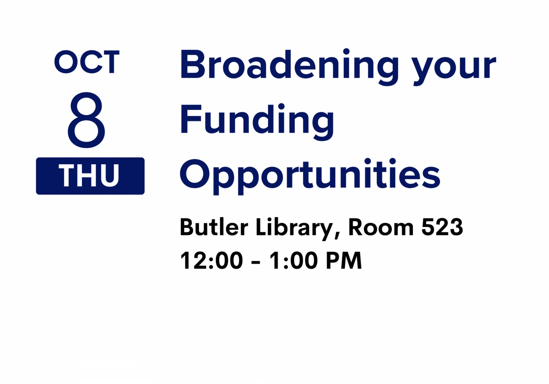 Broadening your Funding Opportunities