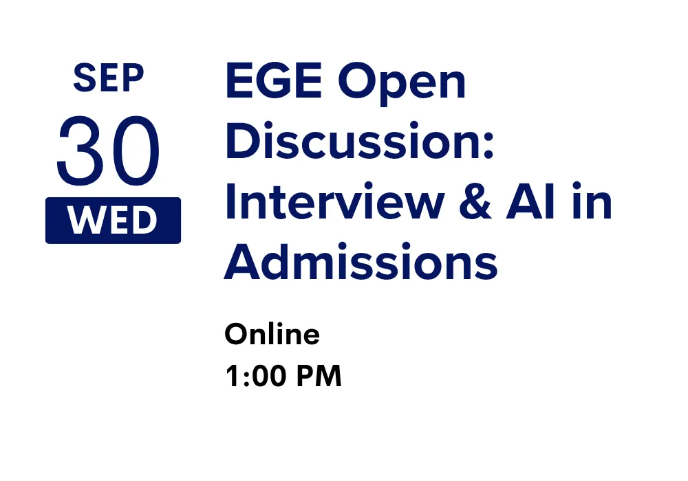 EGE Open Discussion