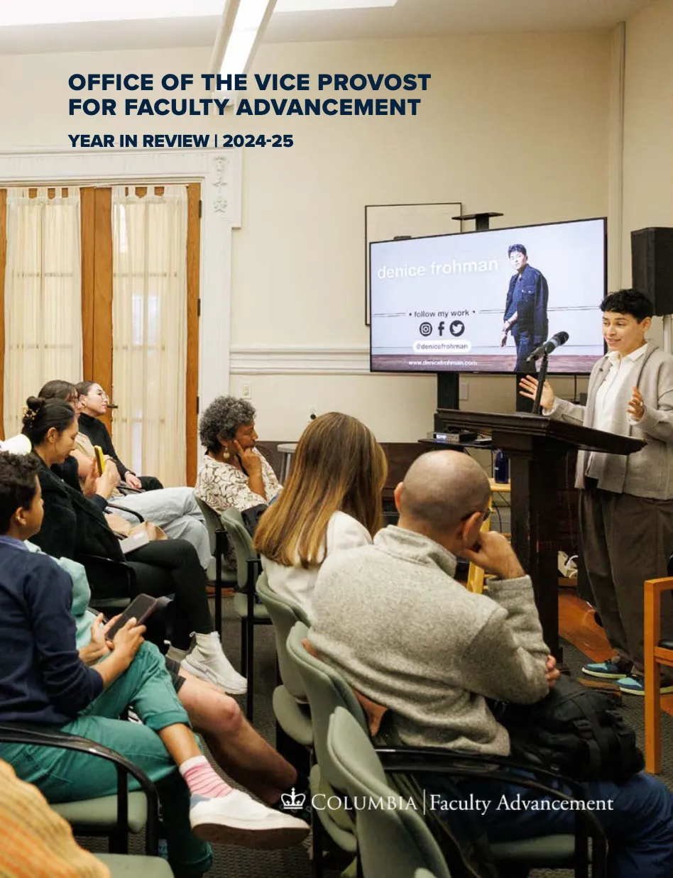 Office of the Vice Provost for Faculty Advancement Year In Review | 2024-2025