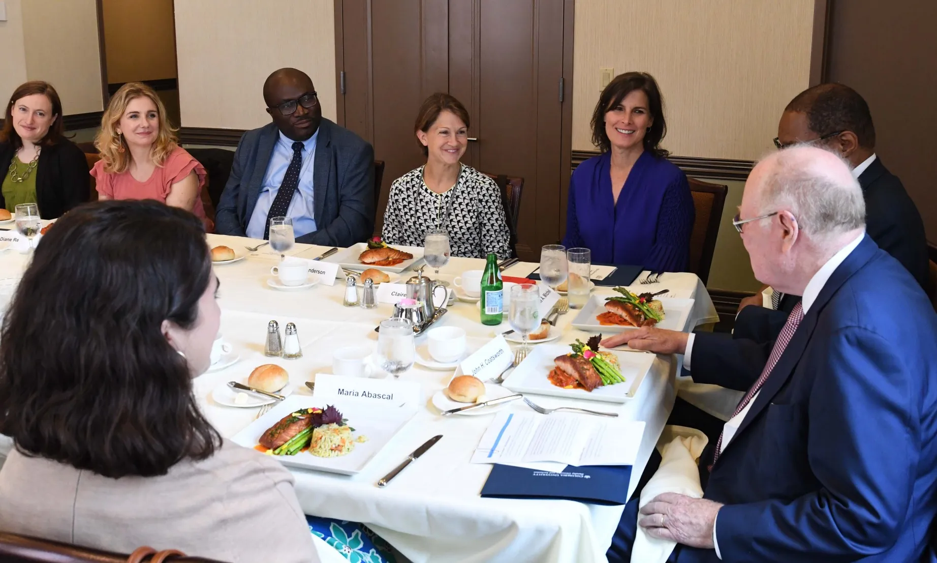 Junior Faculty Awardee Luncheon with Trustee Claire Shipman, Senior Vice Provost Dennis A. Mitchell and Provost Emeritus John Coatsworth