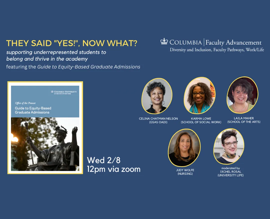 Graphic for They Said Yes, now what? Event with headshots of the panelists