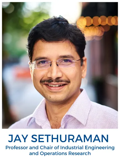 Head shot of Jay Sethuraman with moustache and glasses