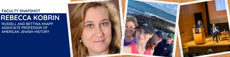 Web header of Rebecca Kobrin