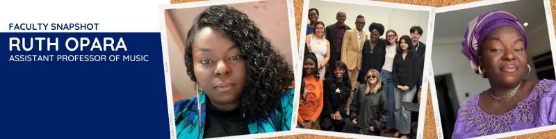 Web header of Ruth Opara