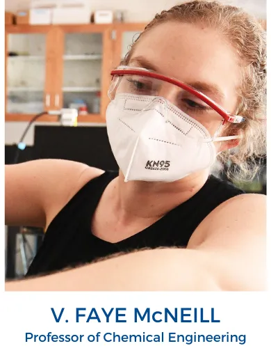 Photo of masked woman reaching 