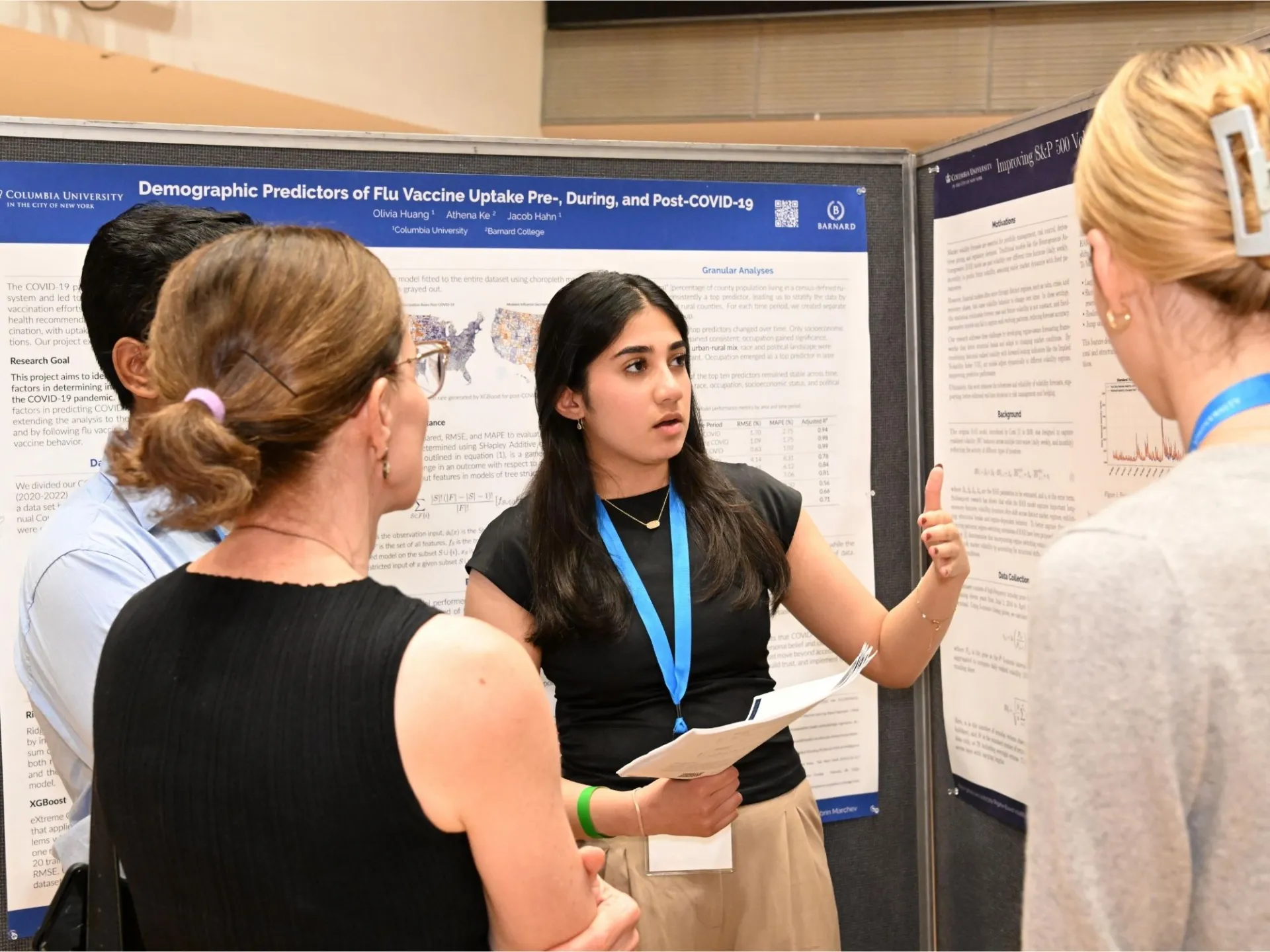 Student presenting research 
