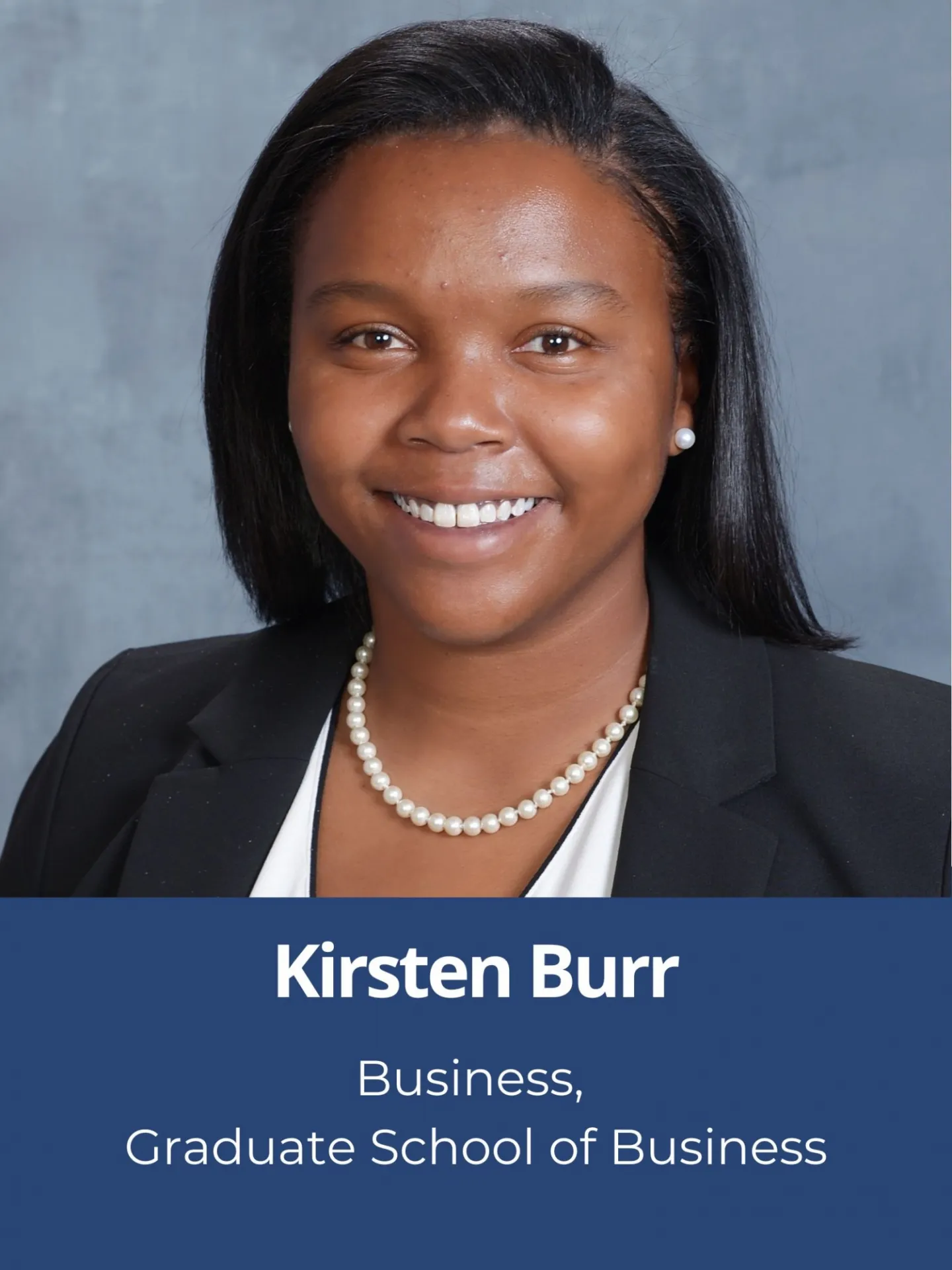 Headshot of Kirsten Burr, Business, Graduate School of Business