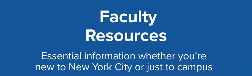 Faculty Resources
