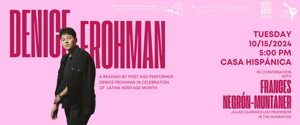 Denice Frohman Poetry Reading - Celebrating Latinx Heritage Month