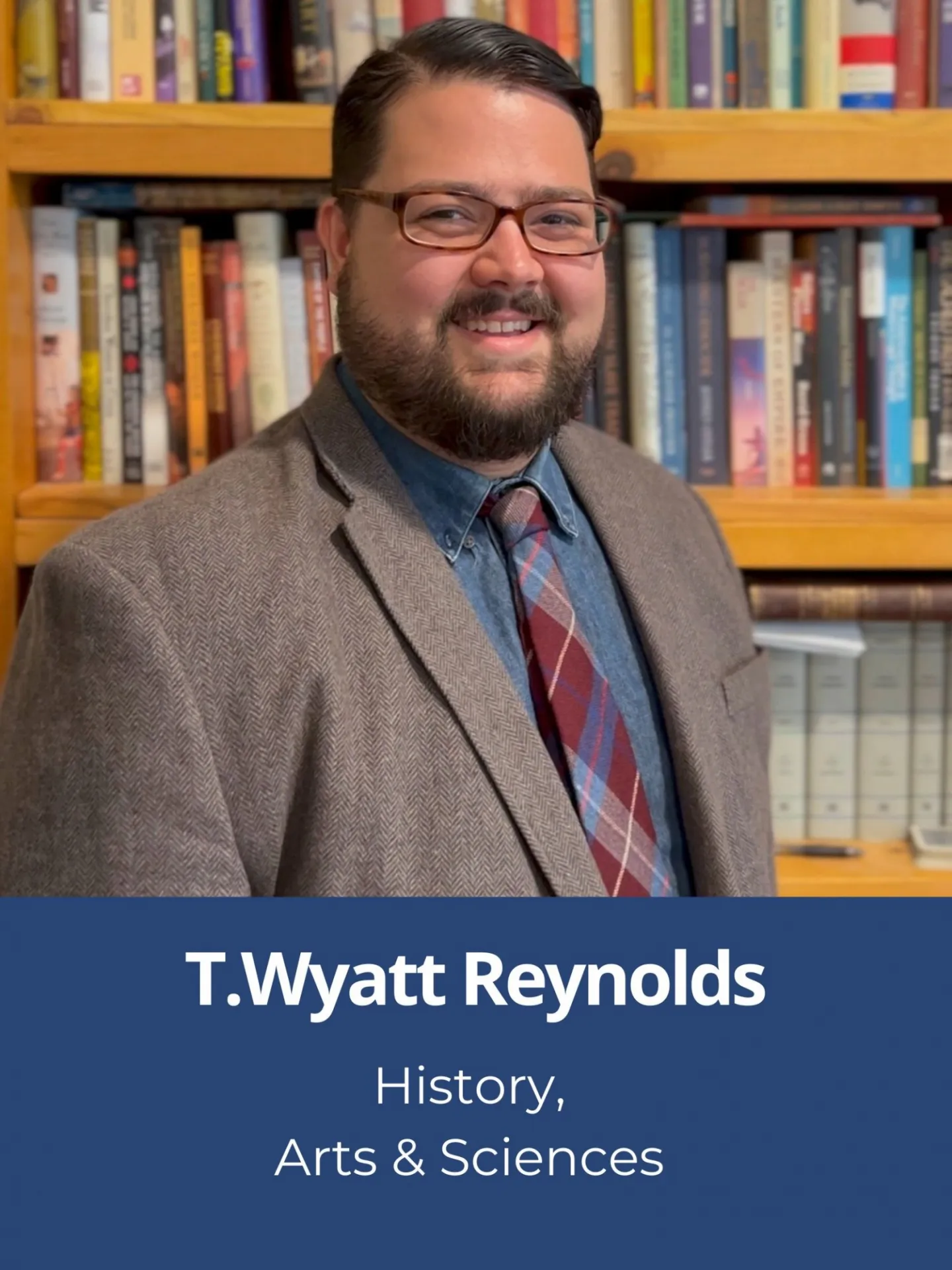 Headshot of T. Wyatt Reynolds with his name underneath