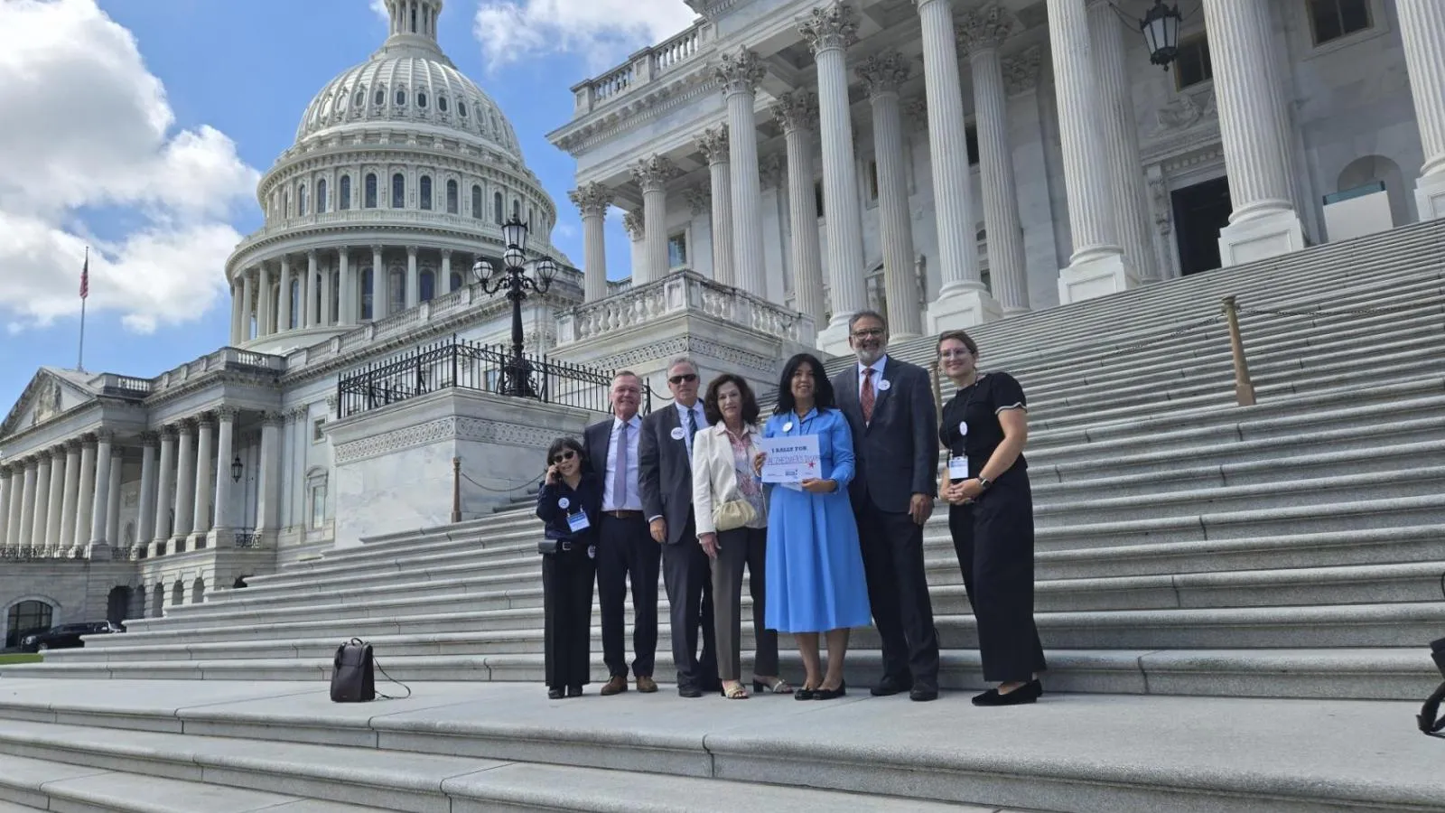 Photo of Columbia University Irving Medical Center community on Capitol Hill steps