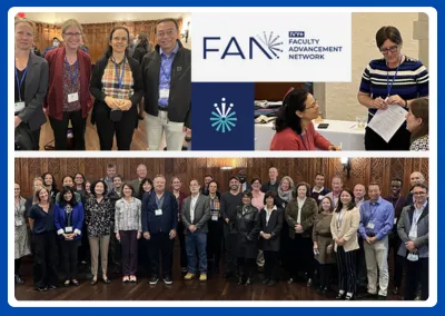 Photo collage from Faculty Advancement Network