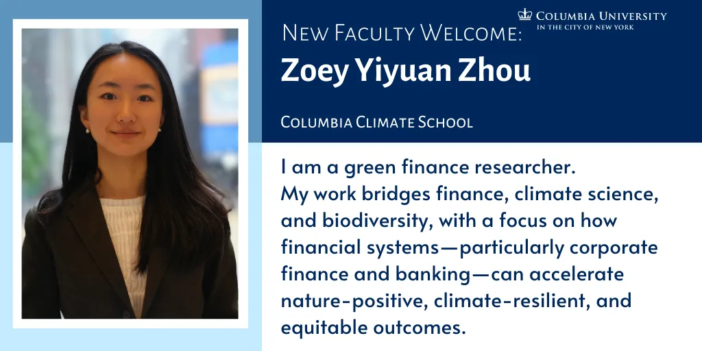 Faculty Profile of Zoey Yiyuan Zhou