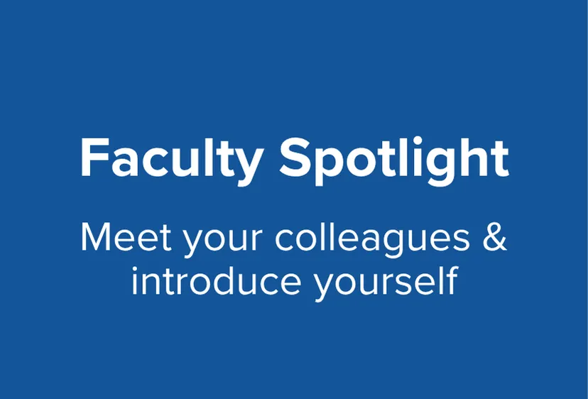 Faculty Spotlight