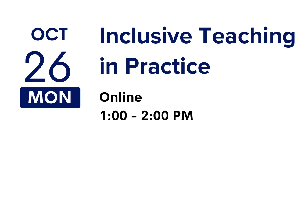 Inclusive Teaching in Practice
