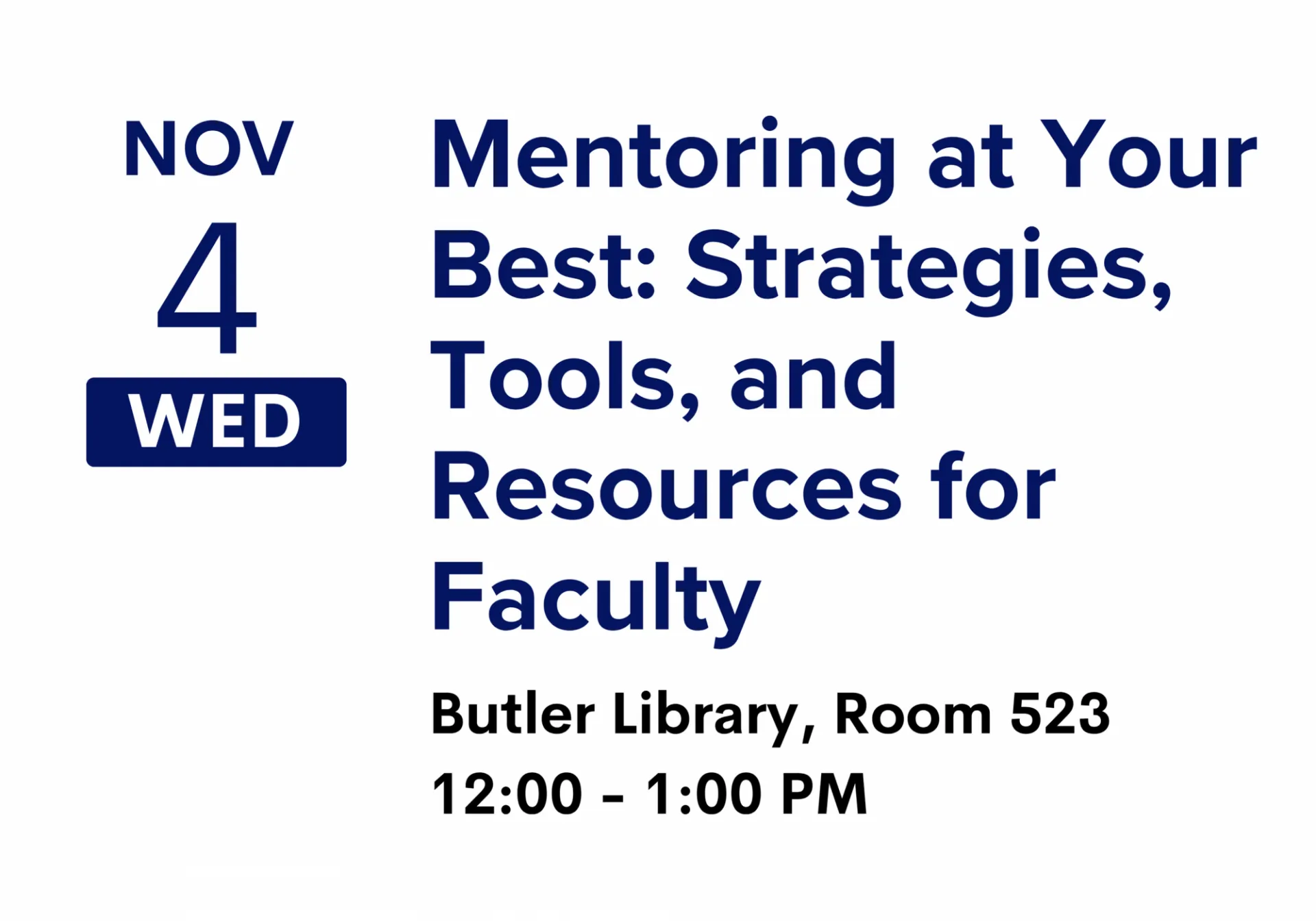 Mentoring at Your Best: Strategies, Tools, and Resources for Faculty