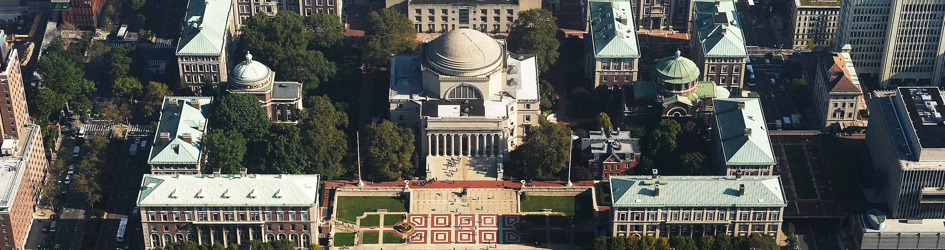 Aerial image of campus