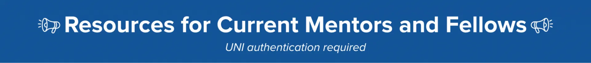 Resources for current mentors and fellows