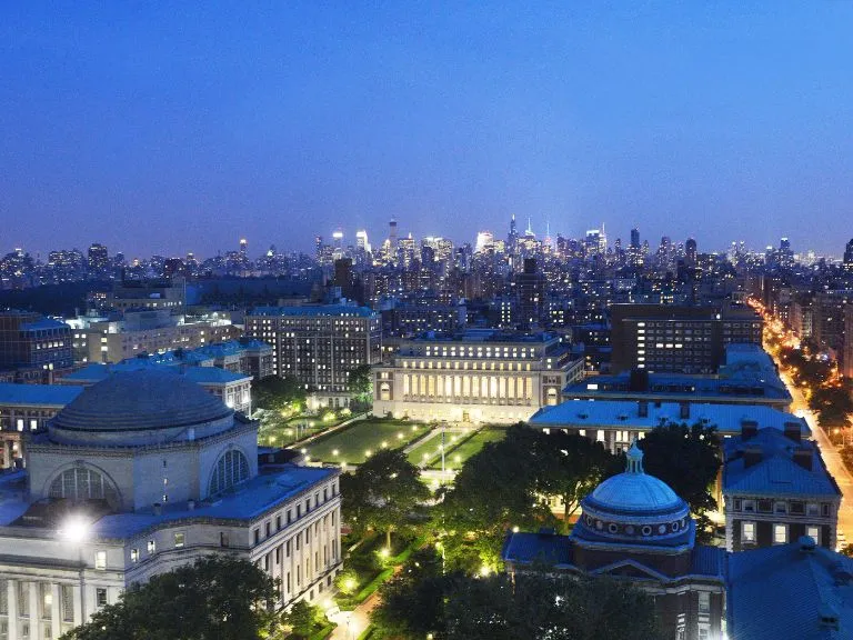 Morningside campus at dusk
