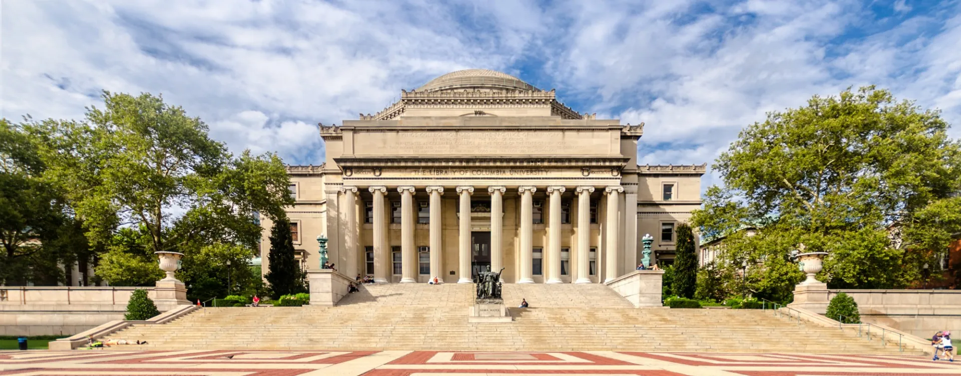 Low Memorial Library seen from a distance