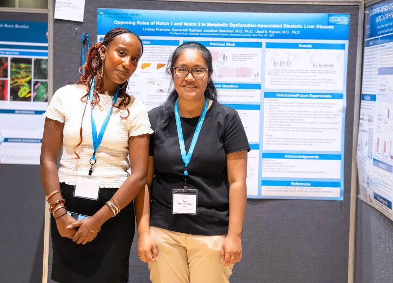 Students presenting research 